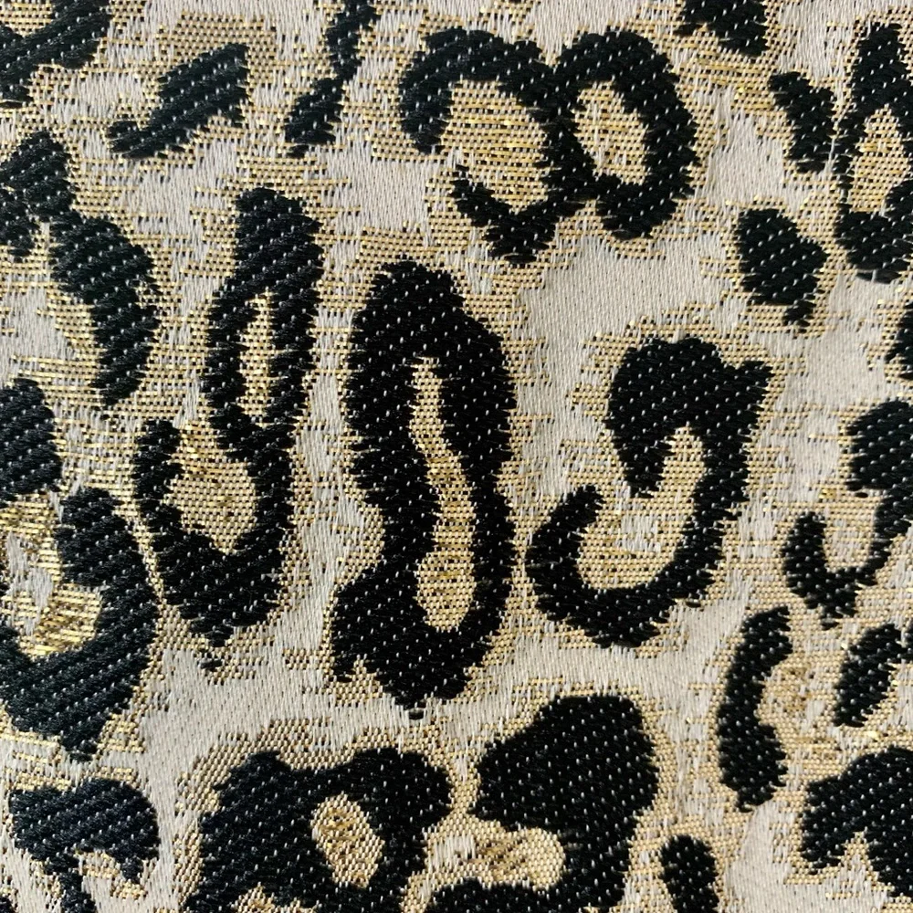 CHICO’S Blazer in Jacquard Leopard Print with Metallic Accents, Sz 0 (US 4 / S) - Picture 6 of 8